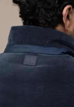ATELIER corduroy bodywarmer met hoge kraag