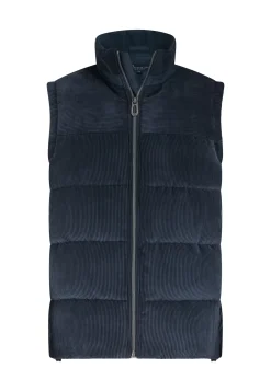 ATELIER corduroy bodywarmer met hoge kraag