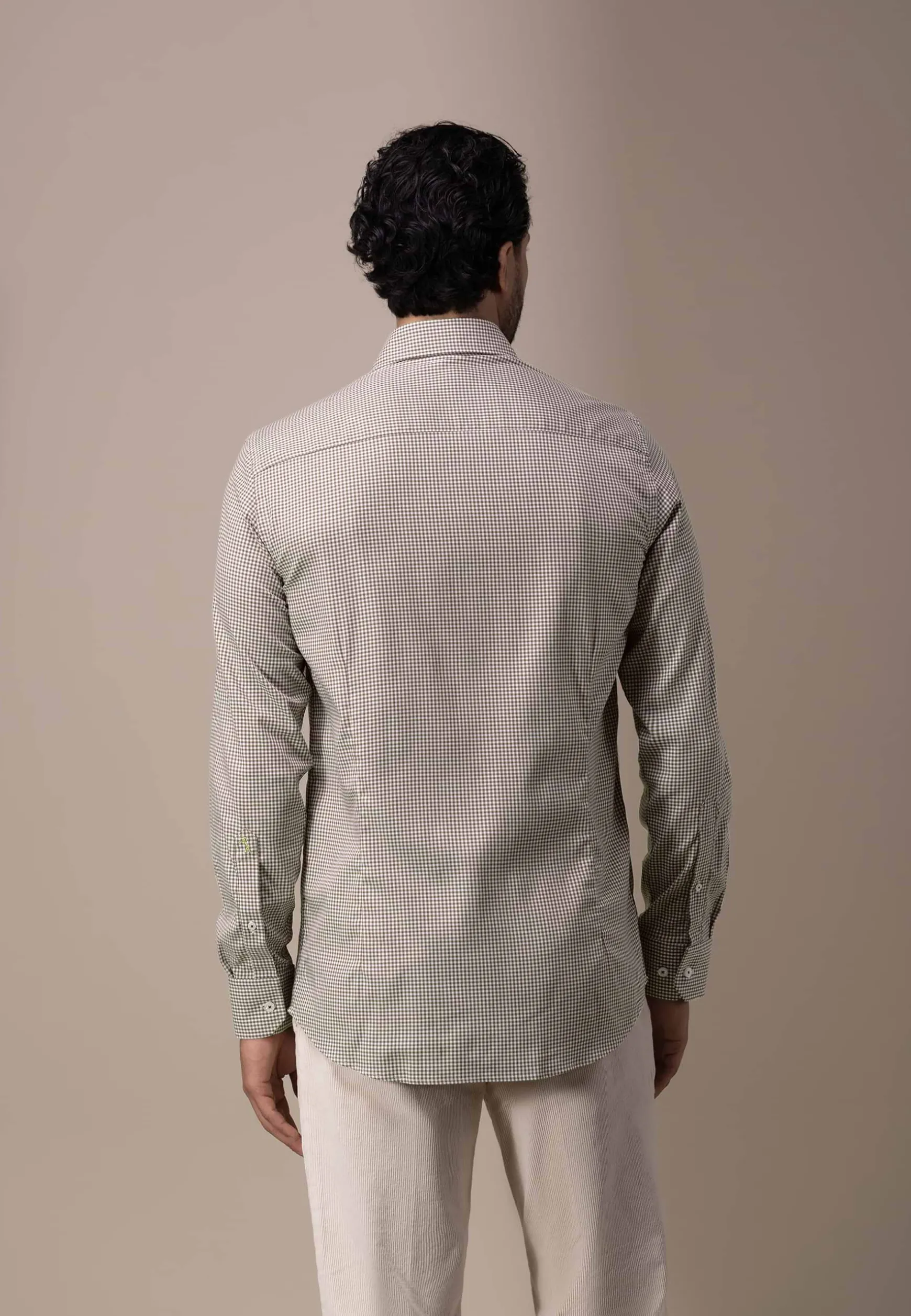ATELIER twill overhemd met ruitdessin