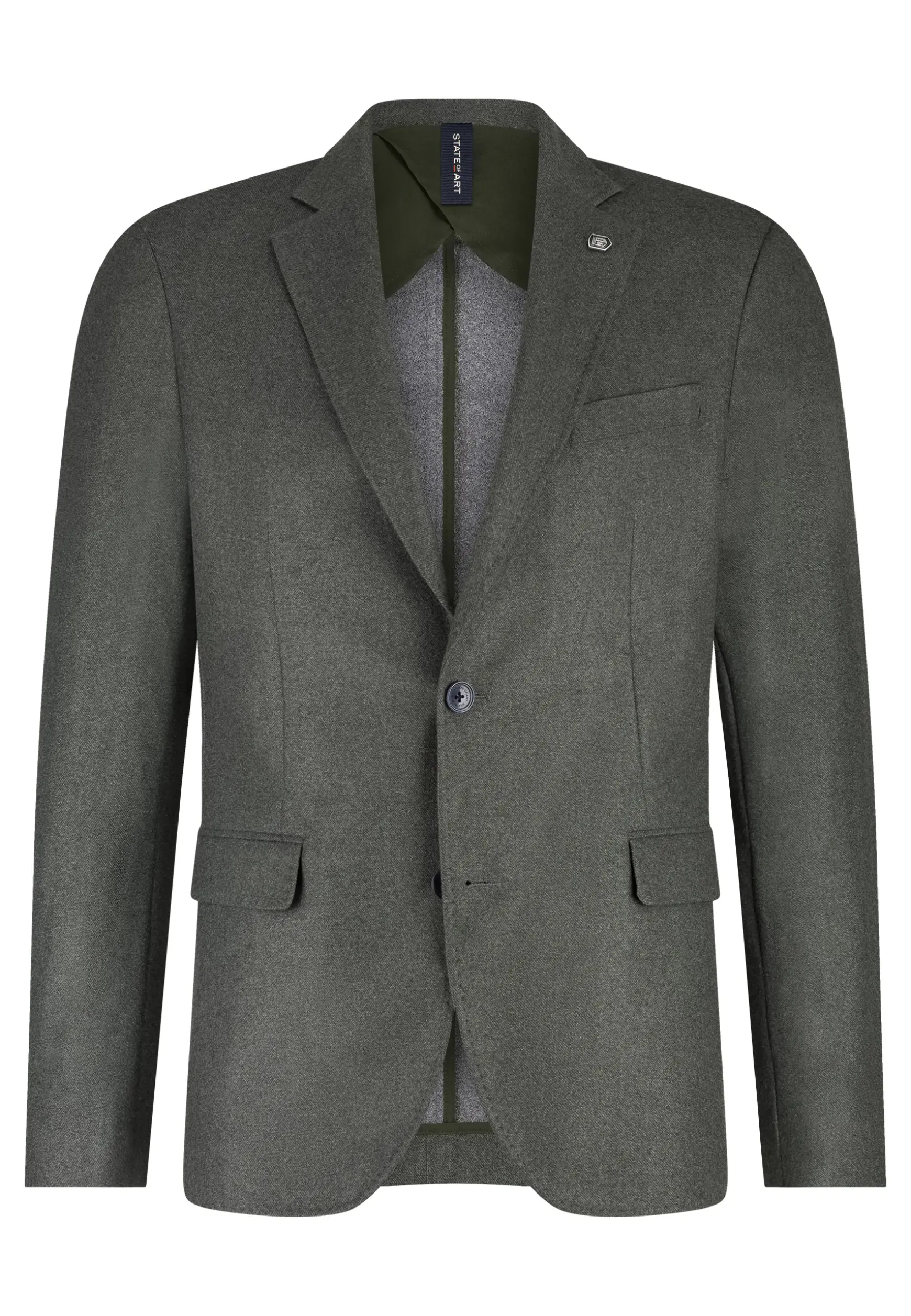 Blazer met stretch en klepzakken