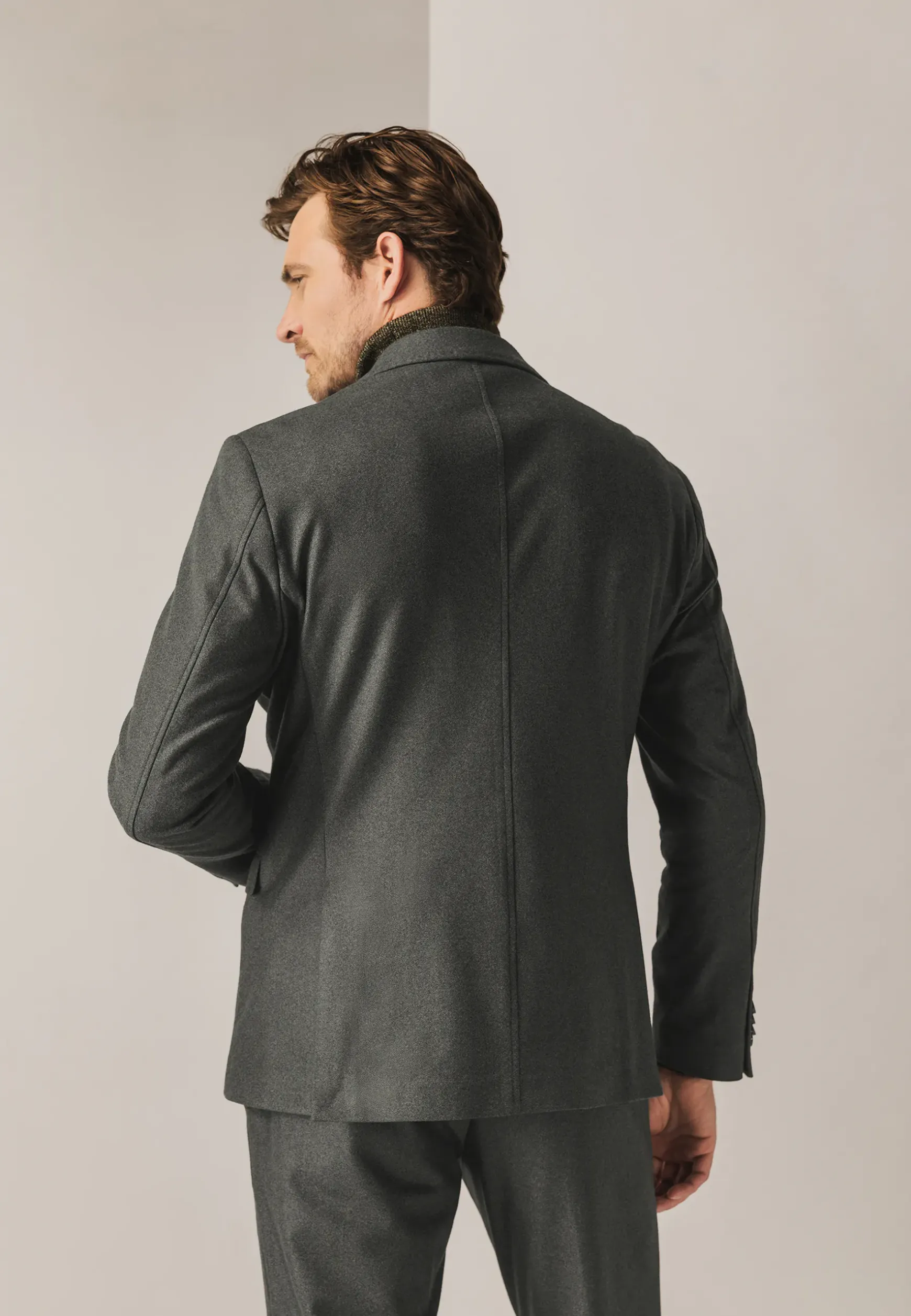 Blazer met stretch en klepzakken