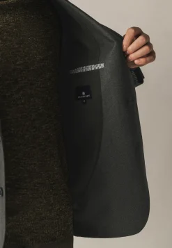 Blazer met stretch en klepzakken