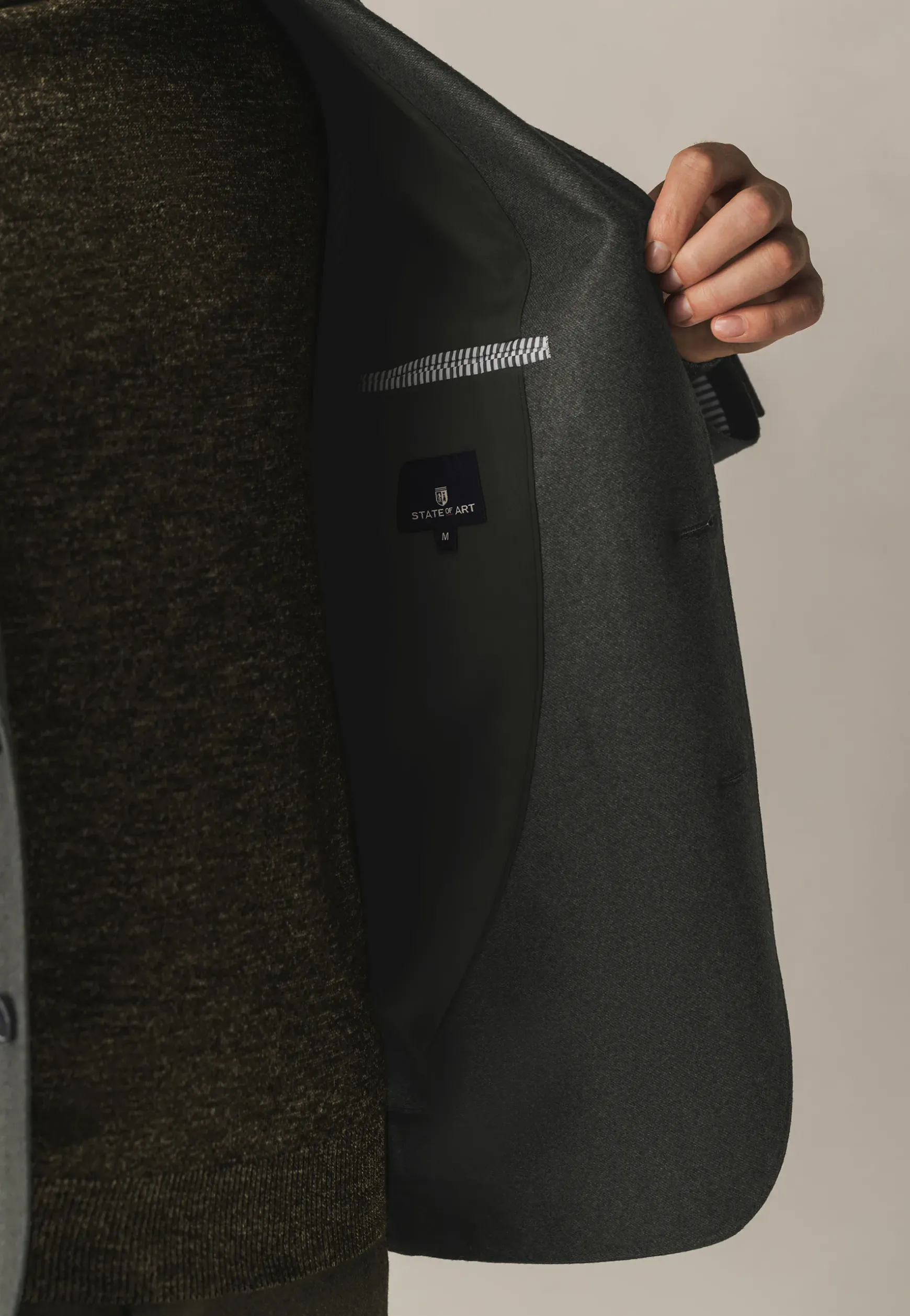 Blazer met stretch en klepzakken