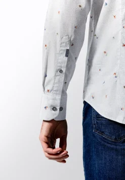 Button-down overhemd met bloemenprint