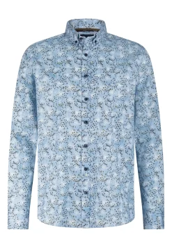 Button-down overhemd met botanische print