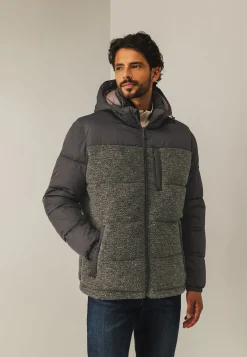 Comfortabele jas met teddy-accenten