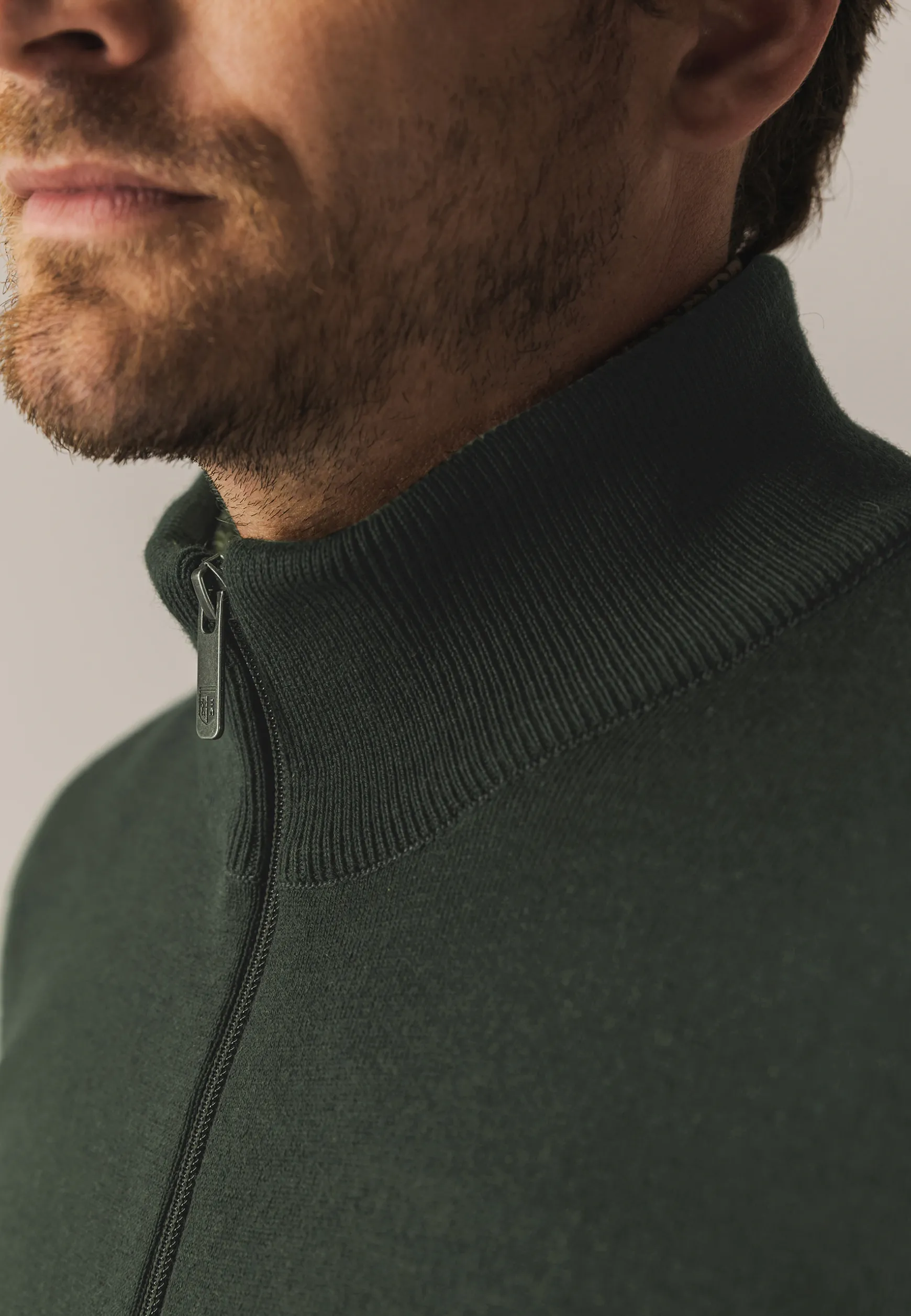 Dubbelgebreid vest met steekzakken