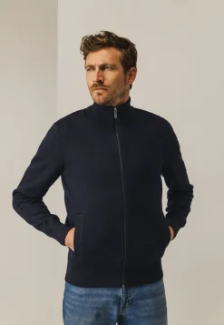 Dubbelgebreid vest met steekzakken