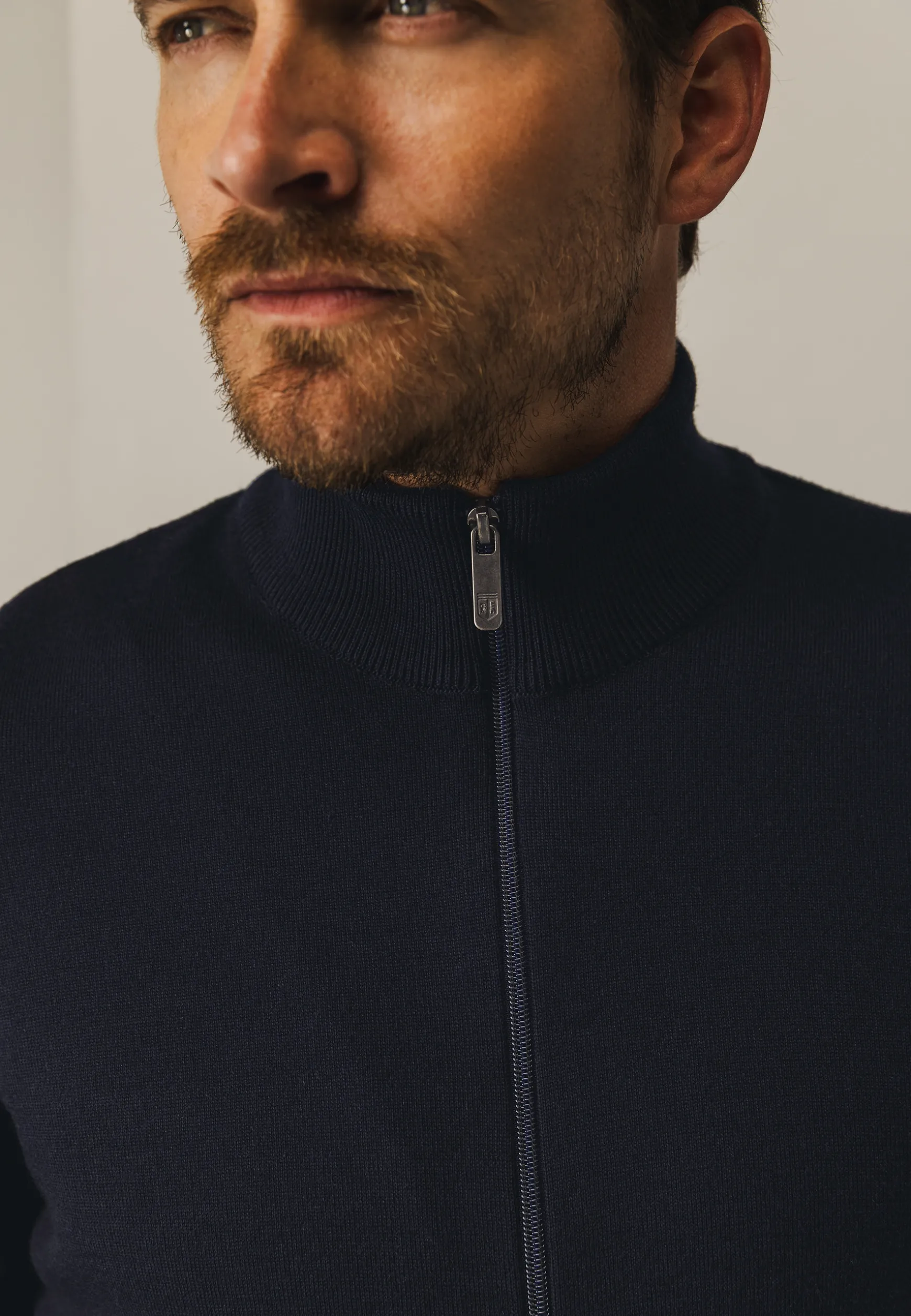 Dubbelgebreid vest met steekzakken