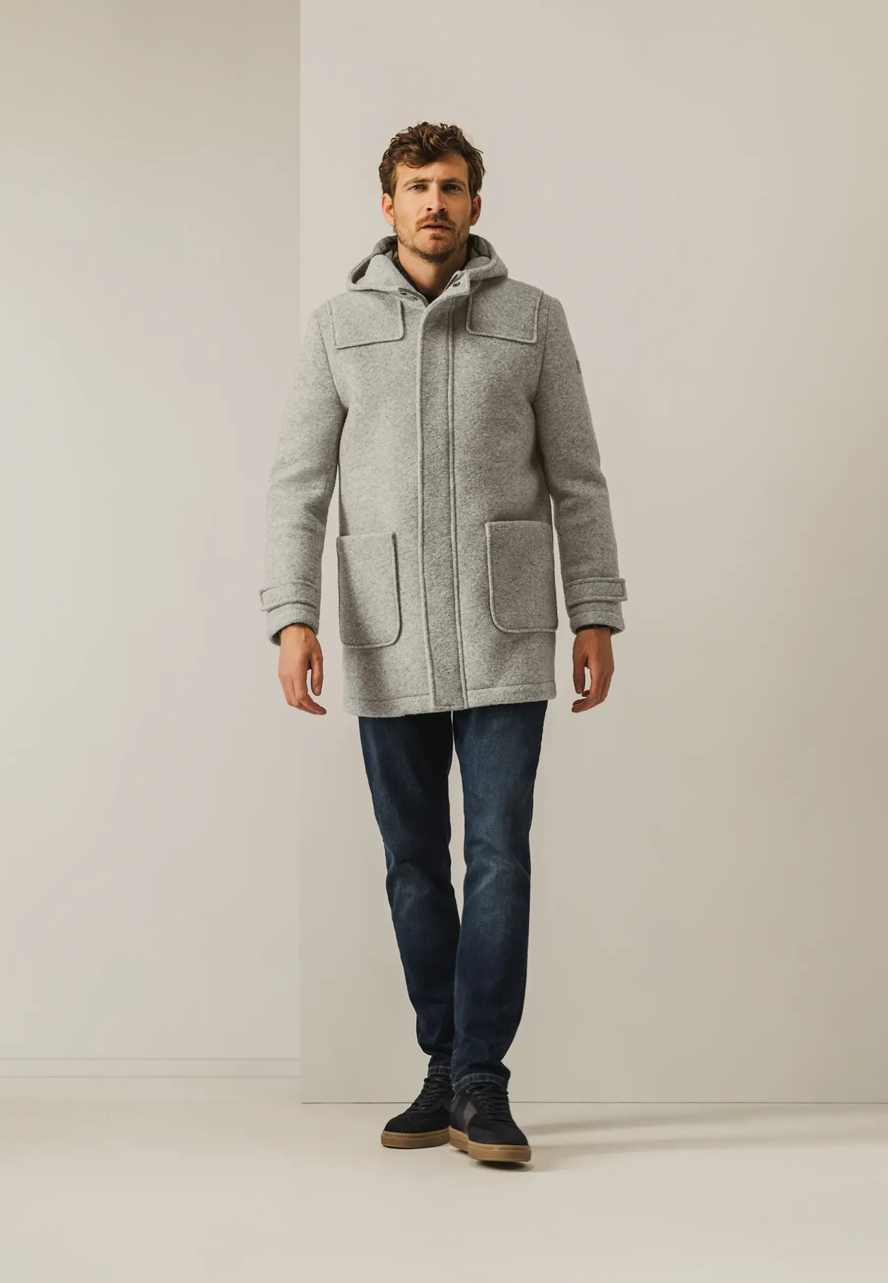 Duffelcoat met capuchon