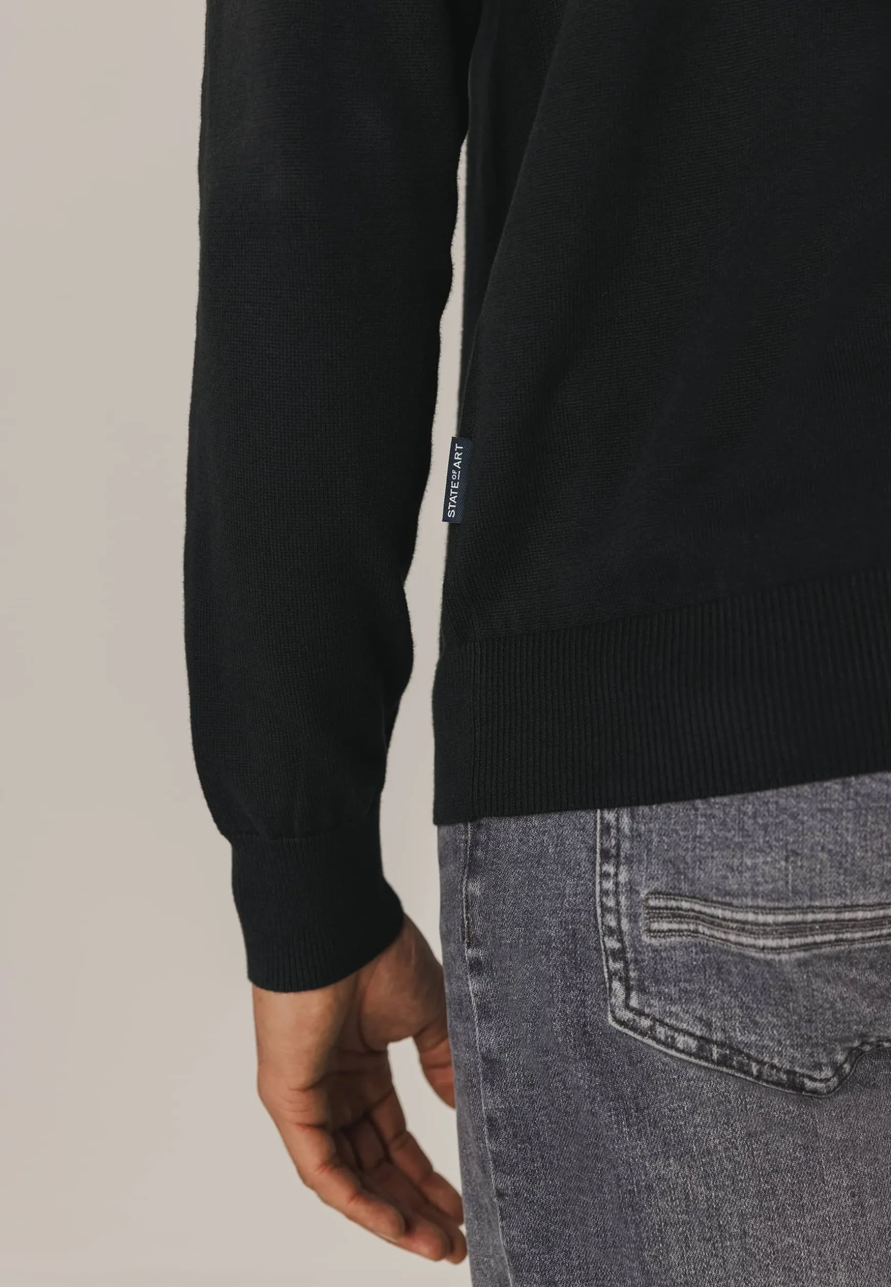 ESSENTIALS trui met ronde hals