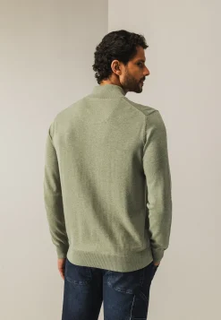 Fijngebreid vest met rits