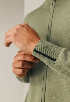 Fijngebreid vest met rits