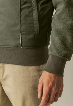 Fleece sweatvest met nylon