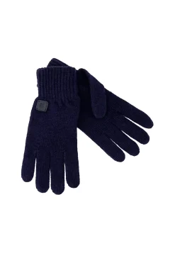 Gebreide handschoenen met logo badge