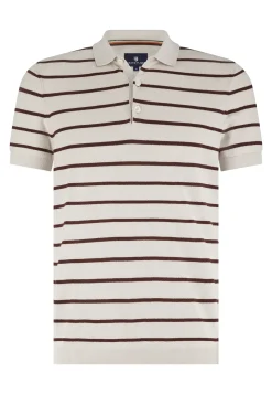 Gebreide polo met streepmotief