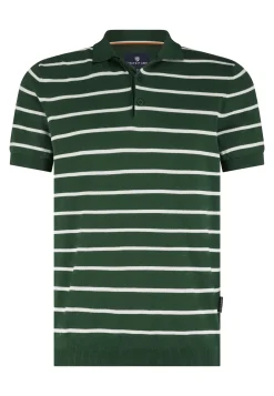 Gebreide polo met streepmotief