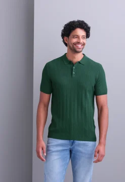Gebreide polo van een lyocellmix