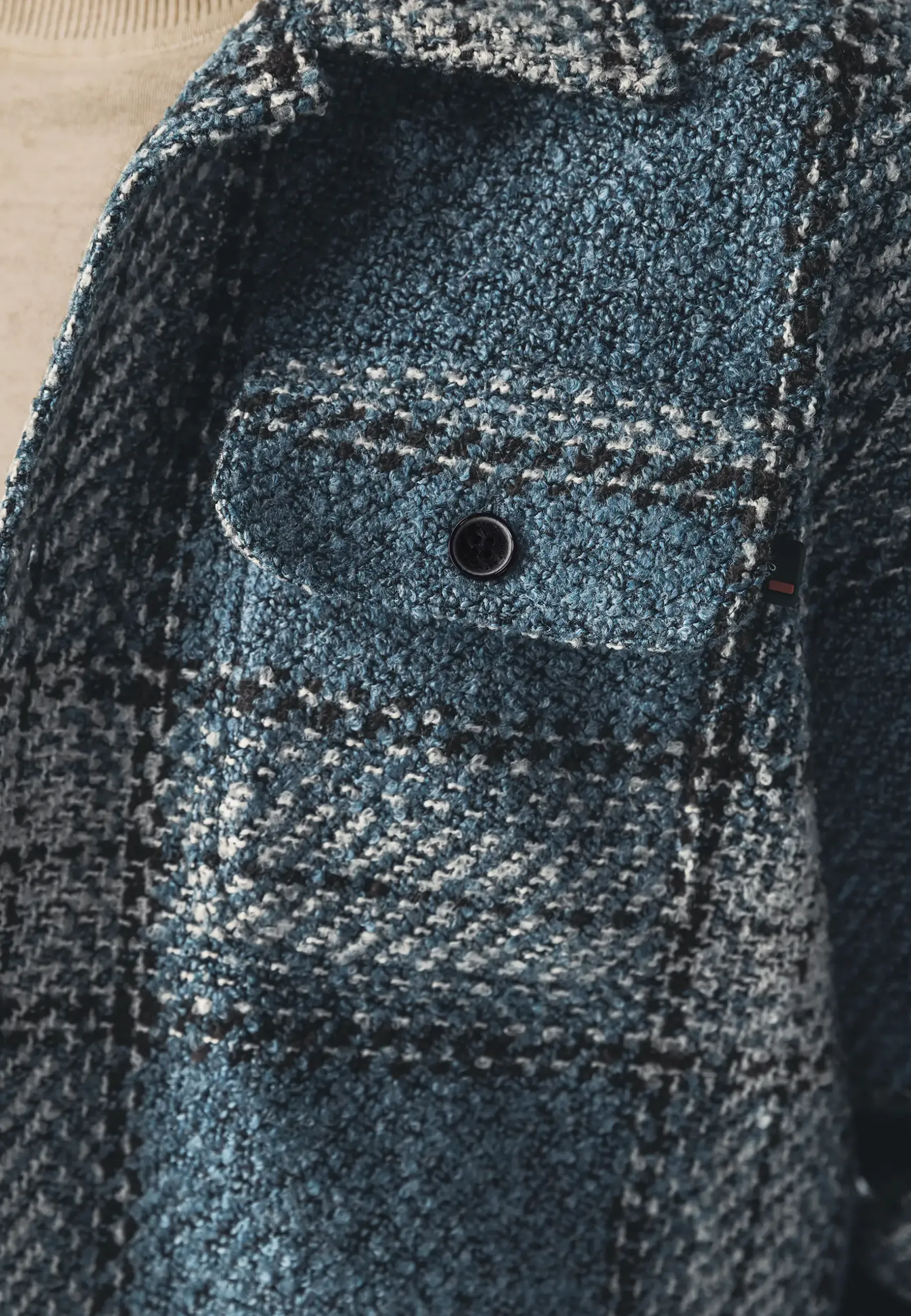 Geruit overshirt met borstzakken