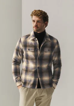 Geruit overshirt met klepzakken