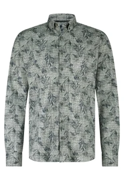 Jersey overhemd met all-over print