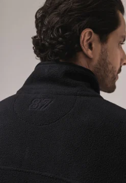 LE MANS CLASSIC polar fleece sweatshirt met halve rits