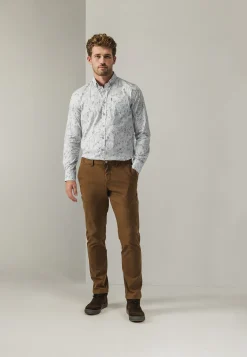 NAVIGATOR twill chino in stretchstof