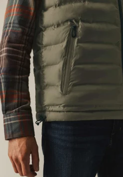 Omkeerbare bodywarmer met hoge kraag