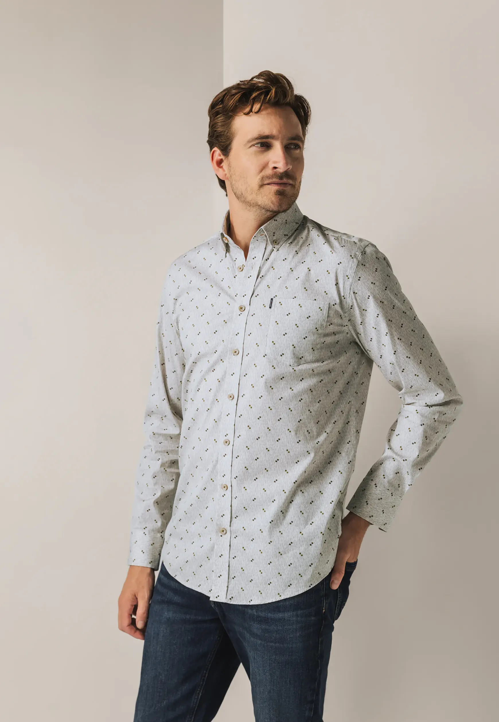 Overhemd met all-over print