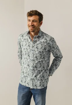 Overhemd met bloemenprint