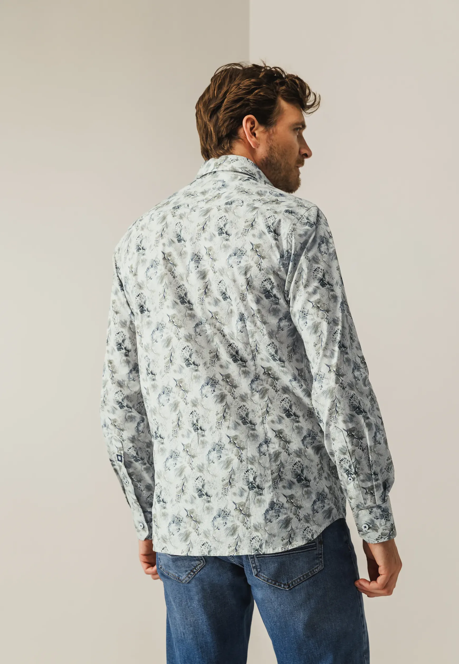 Overhemd met bloemenprint