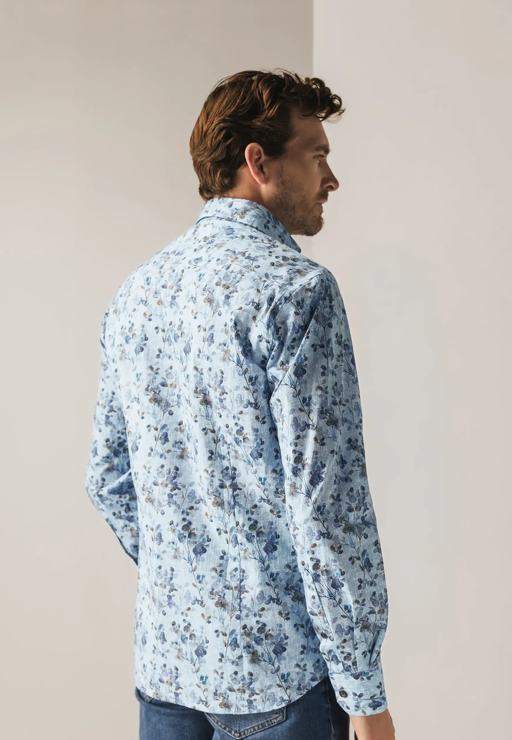 Overhemd met botanische print