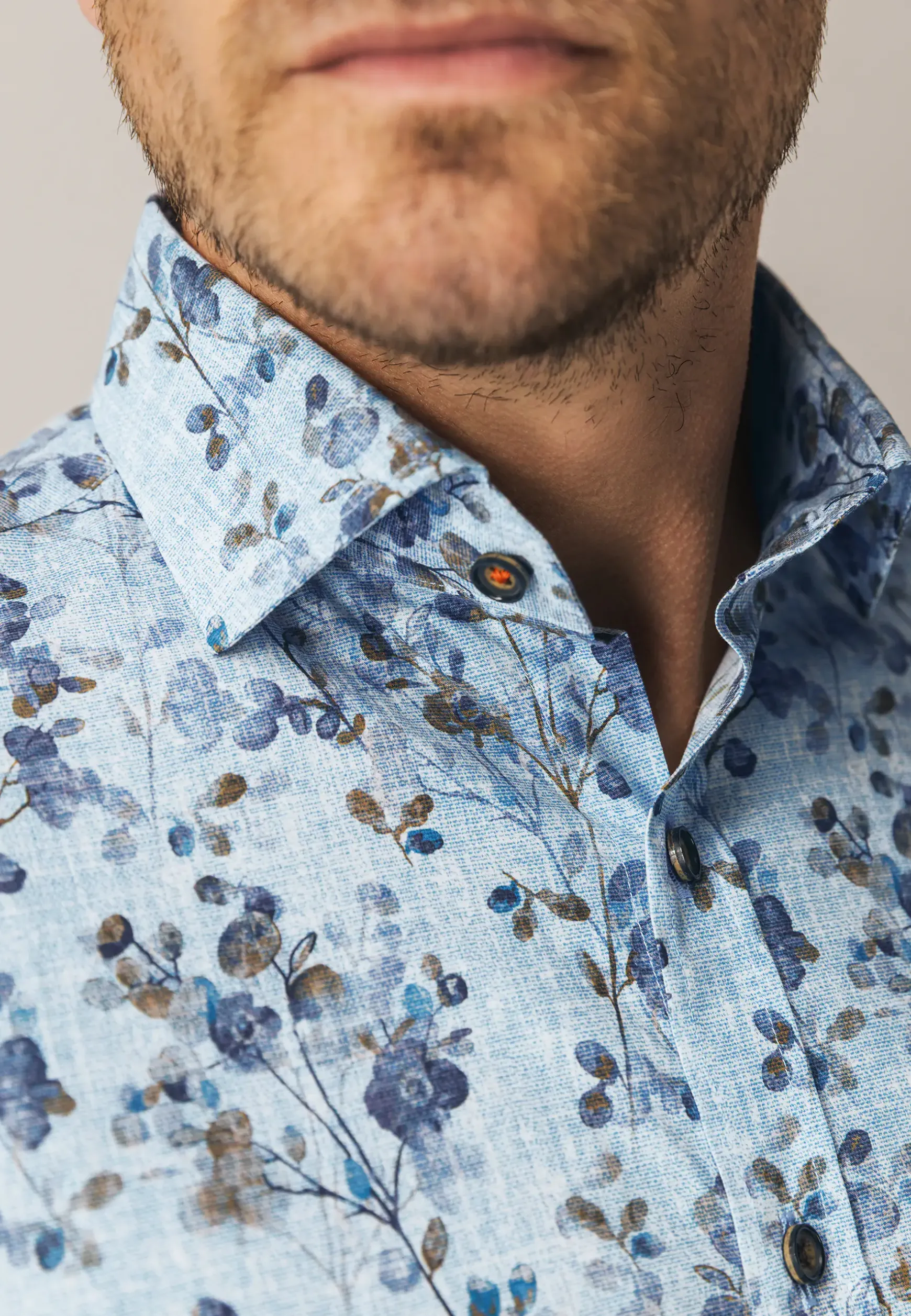 Overhemd met botanische print