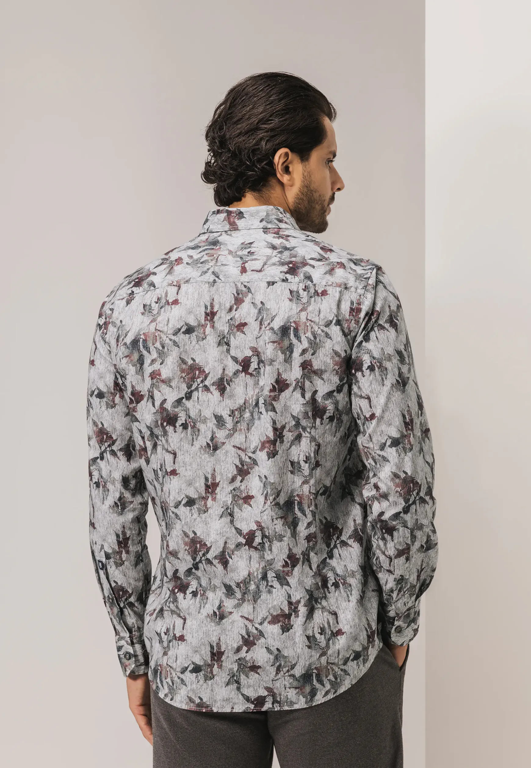 Overhemd met een botanische print