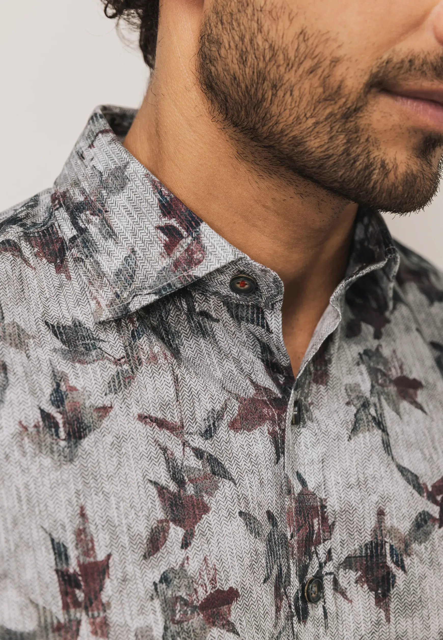 Overhemd met een botanische print