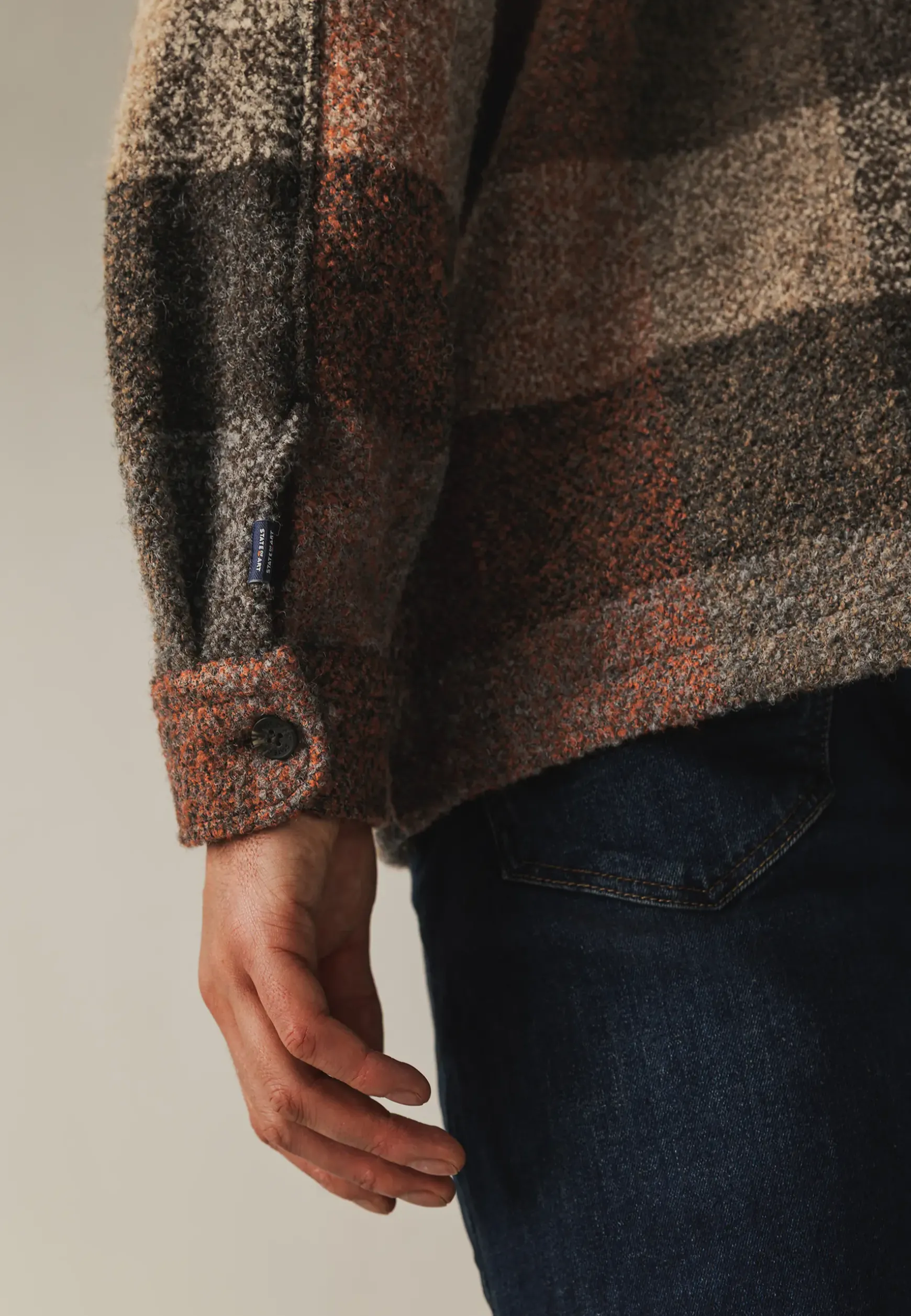 Overshirt van een polyestermix