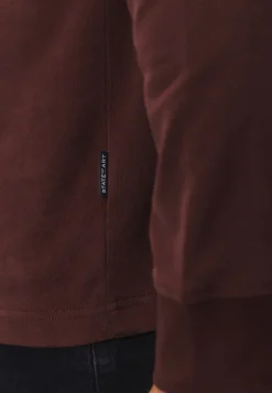 Polo met structuurgebreide kraag