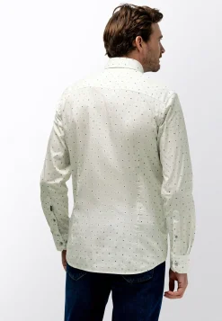Poplin overhemd met all-over print