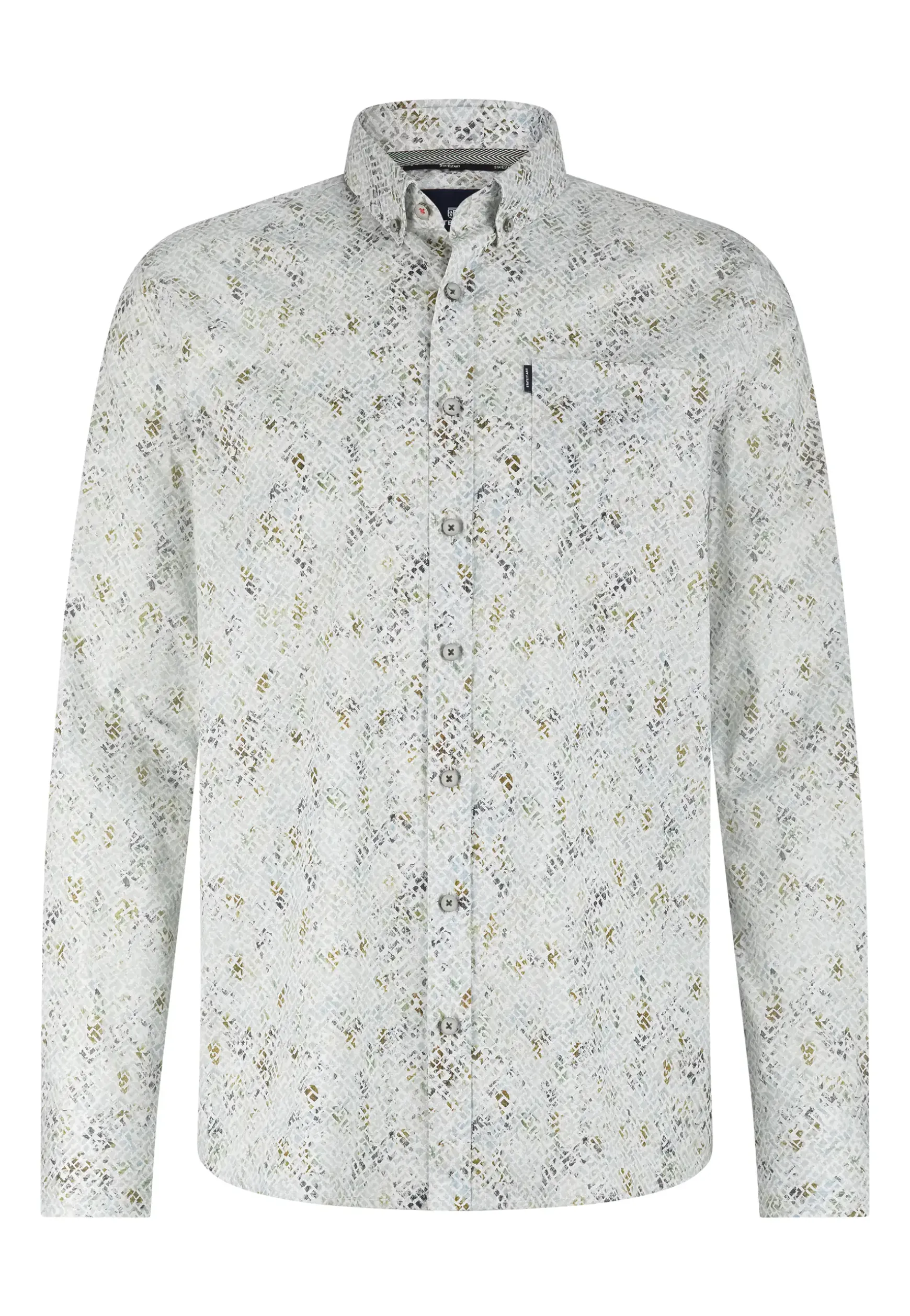 Poplin overhemd met all-over print