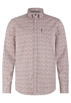 Poplin overhemd met all-over print