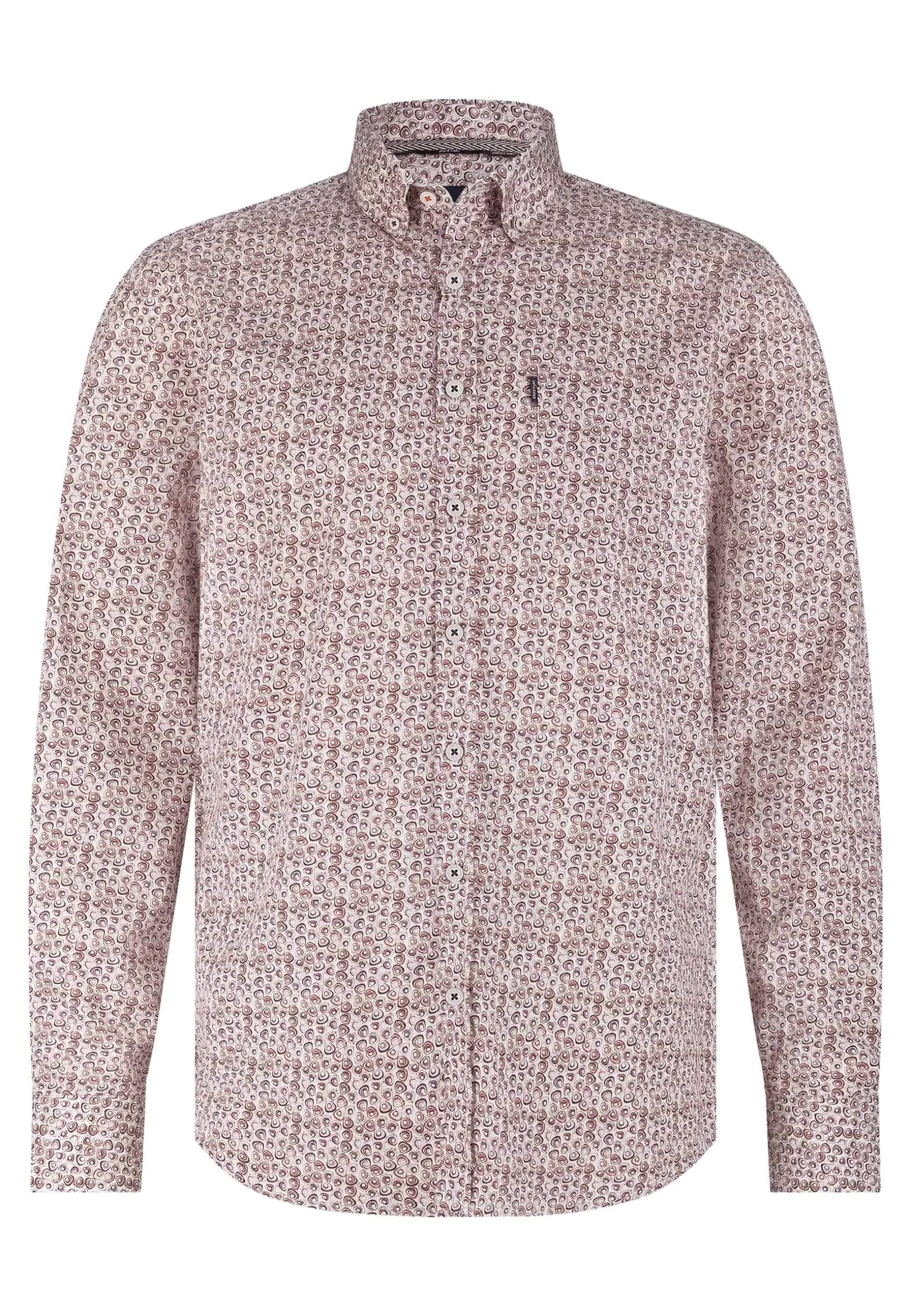 Poplin overhemd met all-over print