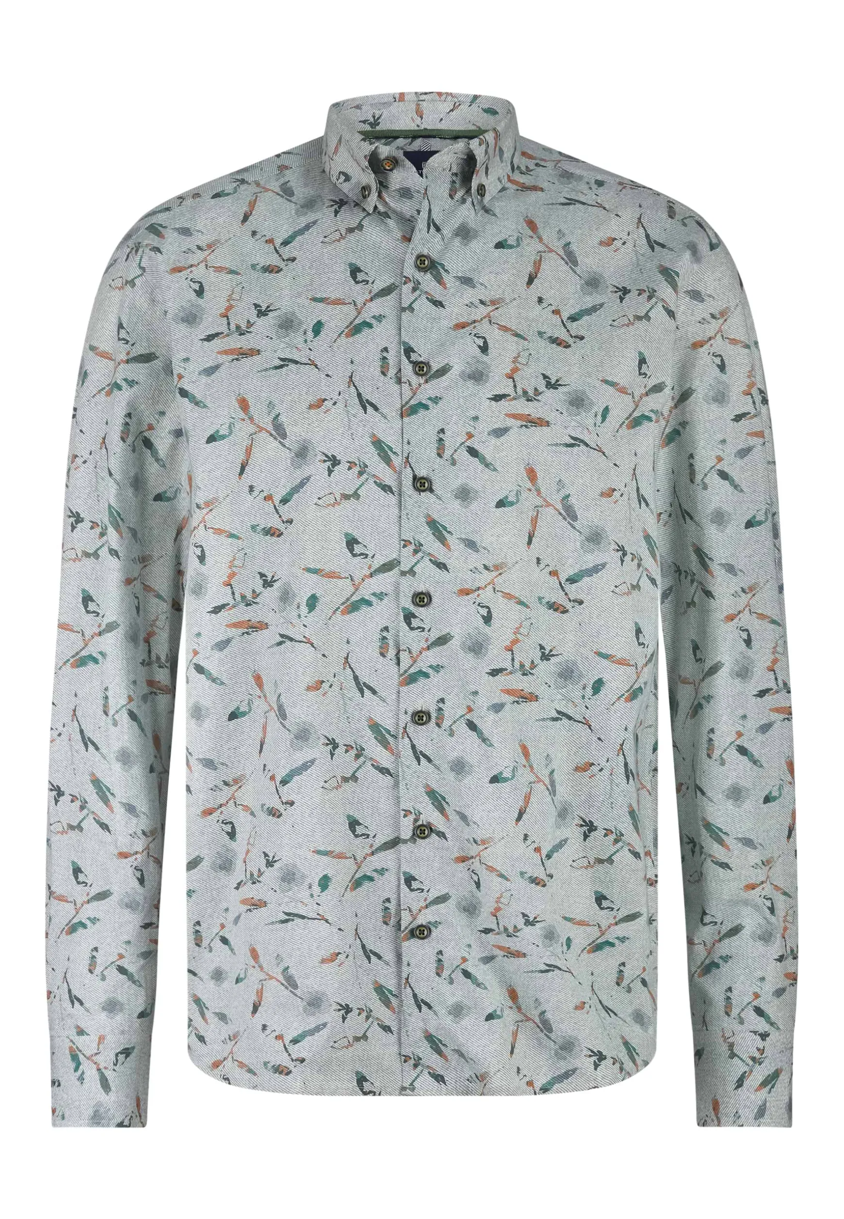 Poplin overhemd met all-over print