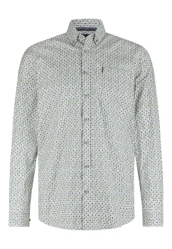 Poplin overhemd met all-over print
