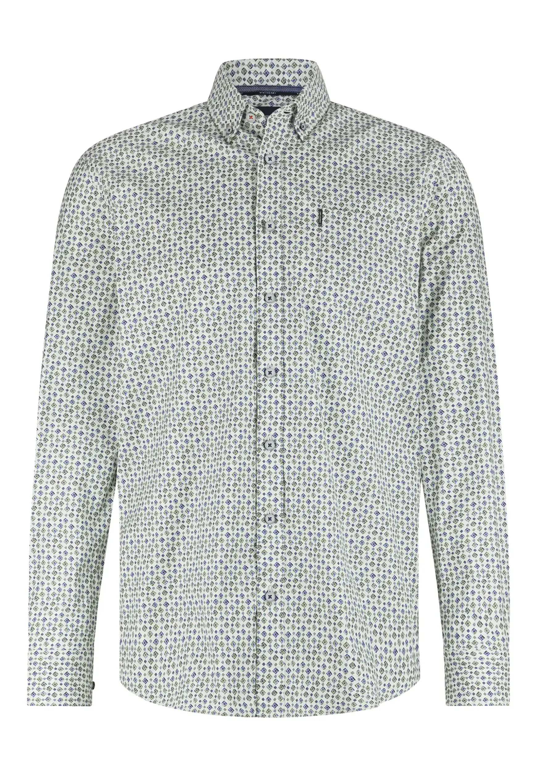 Poplin overhemd met all-over print