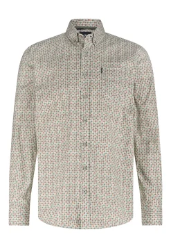 Poplin overhemd met all-over print