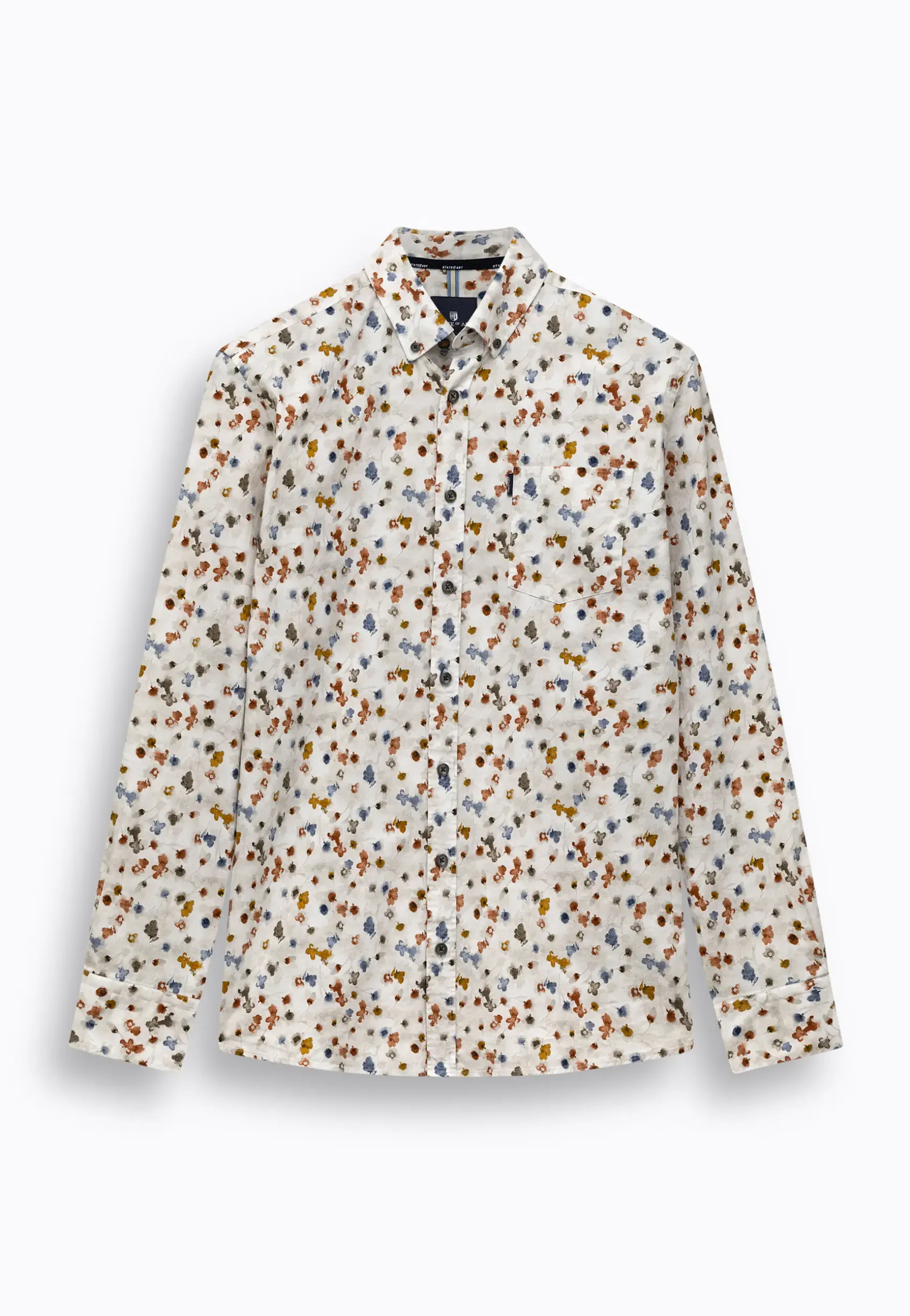 Poplin overhemd met bloemenprint