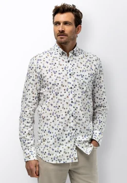 Poplin overhemd met bloemenprint