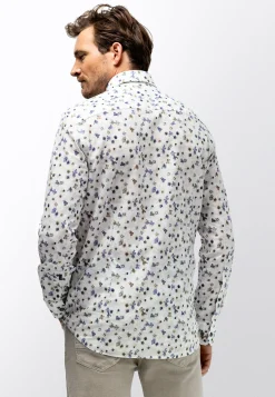 Poplin overhemd met bloemenprint