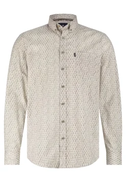 Poplin overhemd met geometrische print