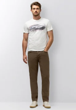 RACER 5-pocket van gekleurd stretchdenim
